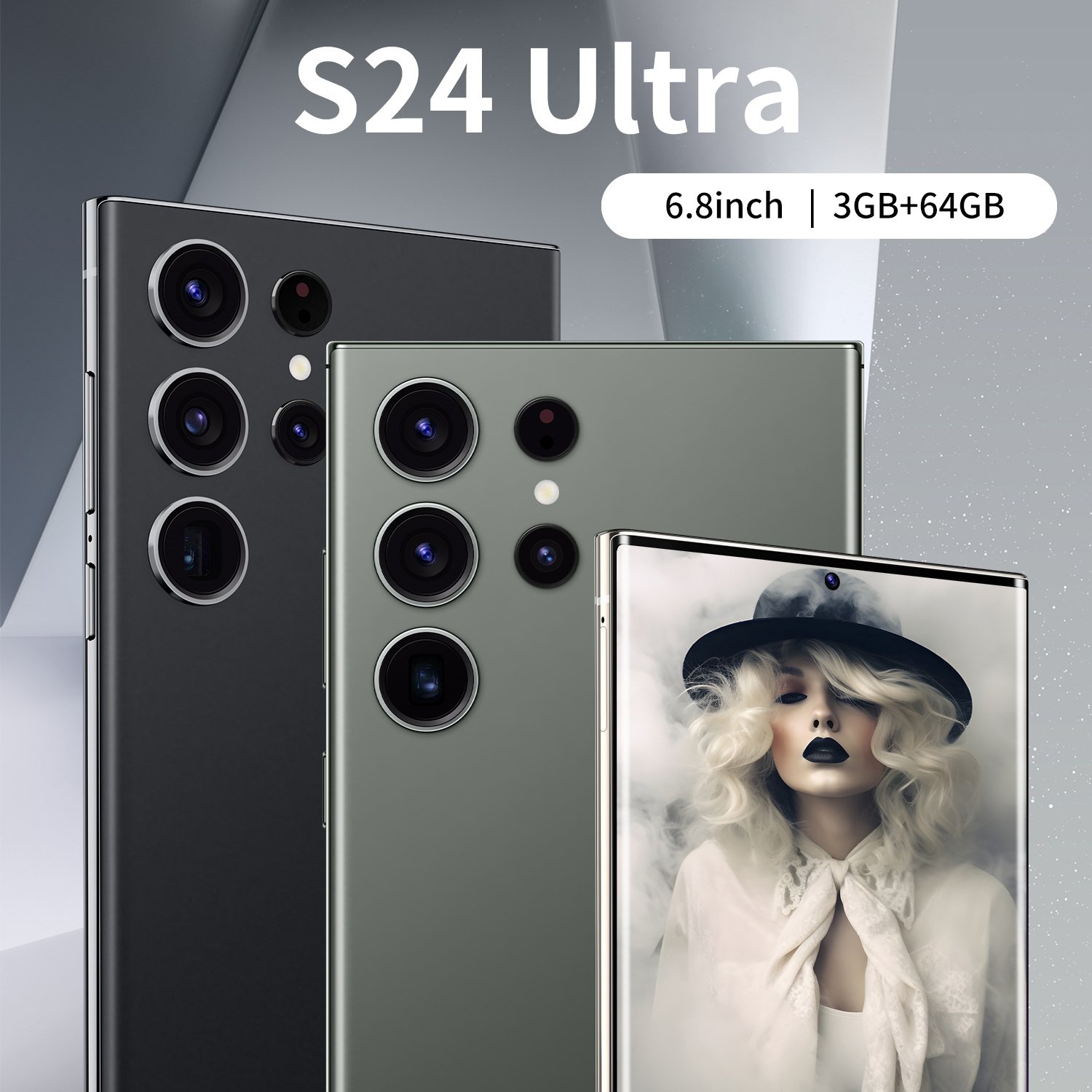 Smart Mobile Phone Hot Sale Custom Original S24 Ultra Android 5G Smartphone 5g Lcd Quad Core 5MP Android 10 MTK Dimensity Series